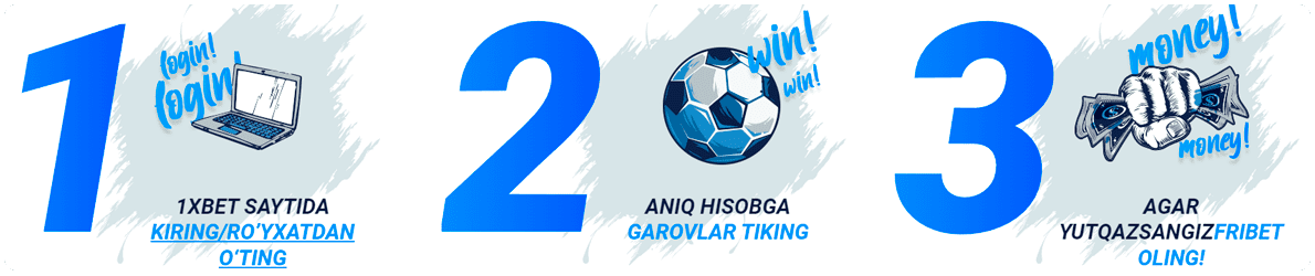 1xbet bonuslar va aktsiyalar
